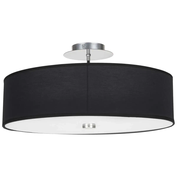 Plafon LAMPA sufitowa 6390 Nowodvorski abażurowa OPRAWA klasyczna okrągła czarna