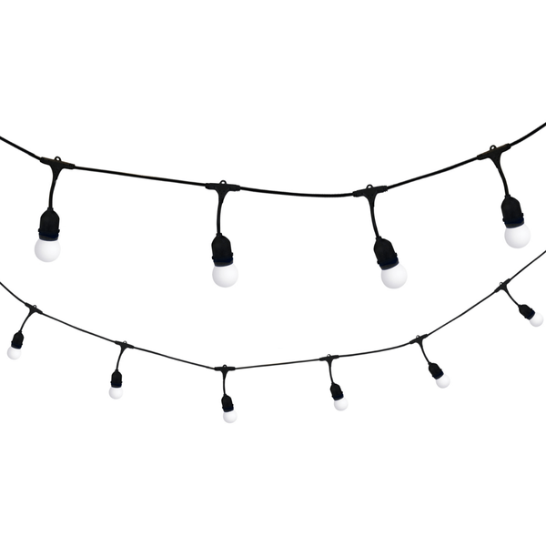 Girlanda do dekoracji z mlecznymi żarówkami 10 LED 5,6m IP44 ciepła