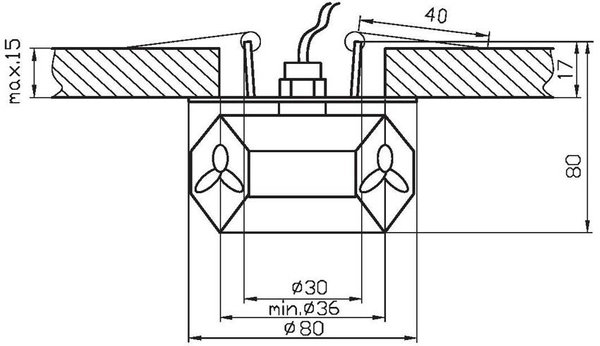 Nastropowa lampa 2217683 Candellux kryształki crystals chrom