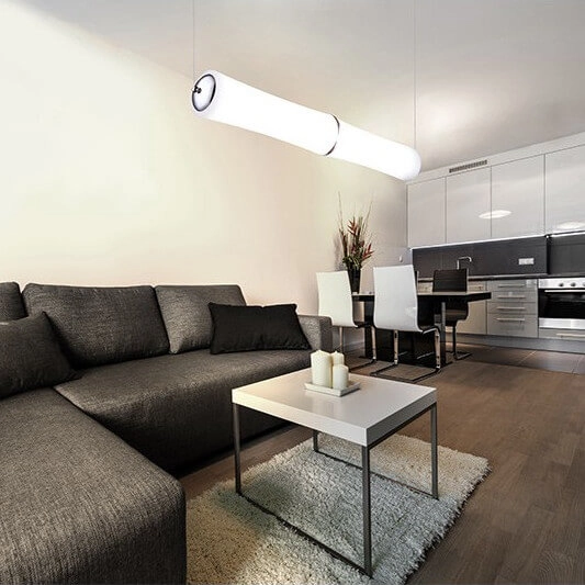 Zwieszana lampa nad stół Bamboo AZ1900 Azzardo LED 48W 3000K biała