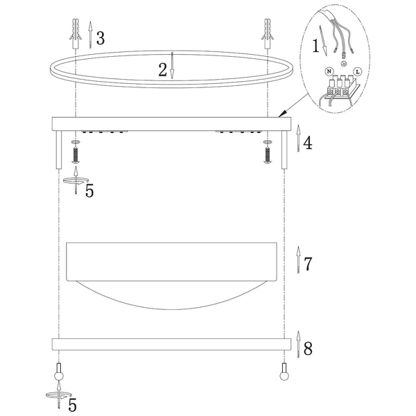 Plafon LAMPA sufitowa TABY LED 9W 3000K 105621 Markslojd łazienkowa OPRAWA ścienna KINKIET okrągły IP44 chrom biały