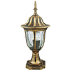 Ogrodowa LAMPA stojąca FLORENCJA 302588 Polux zewnętrzna OPRAWA metalowa latarenka outdoor IP43 patyna przezroczysta
