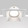 Minimalistyczna lampa wpuszczana Dot DL042-01-SQ-W kwadratowa biała