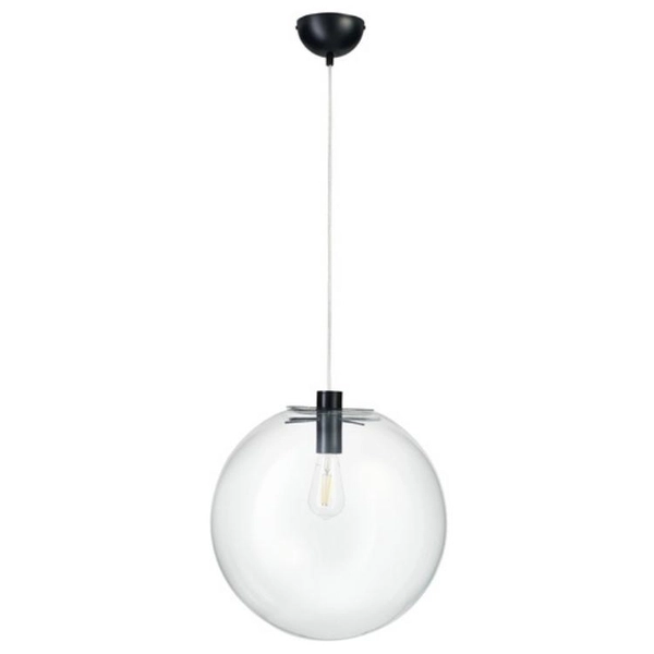 Okrągła lampa wisząca Tonda ST-8722P-XL black Step kula przezroczysta
