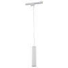 LAMPA wisząca PROFILE EYE 9337 Nowodvorski metalowa OPRAWA zwis tuba do 1-fazowego systemu szynowego biała