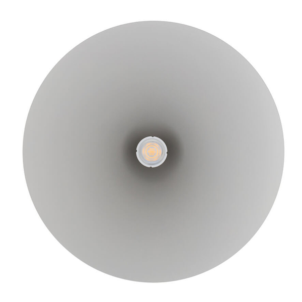 Zwisowa lampa z kloszem Zenith 10878 Nowodvorski nad stół jedwabisty szary