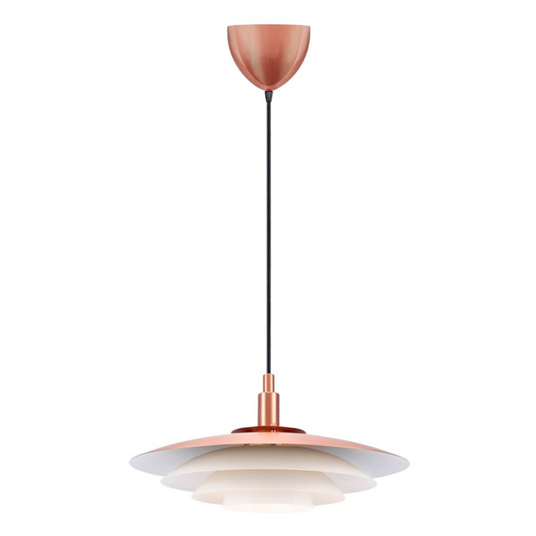 Wisząca lampa nad stół BRETAGNE 39489930 okrąg miedziany