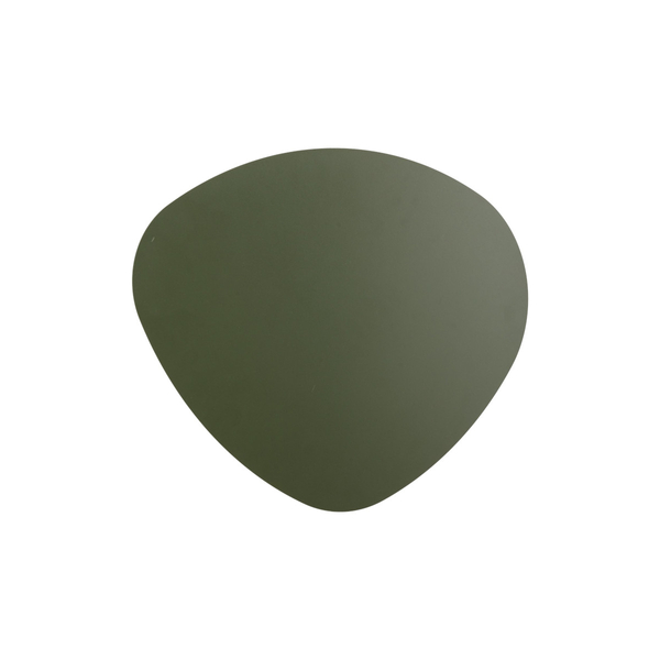 Naścienna lampa do salonu Stone Sabia 10707 owalna ciemny zielony