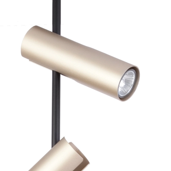 Sufitowa LAMPA natynkowa LEDA 33109 Sigma regulowana OPRAWA metalowe tuby złote