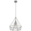 Druciana lampa wisząca VEN W-CORF/D GR klatka loft szara