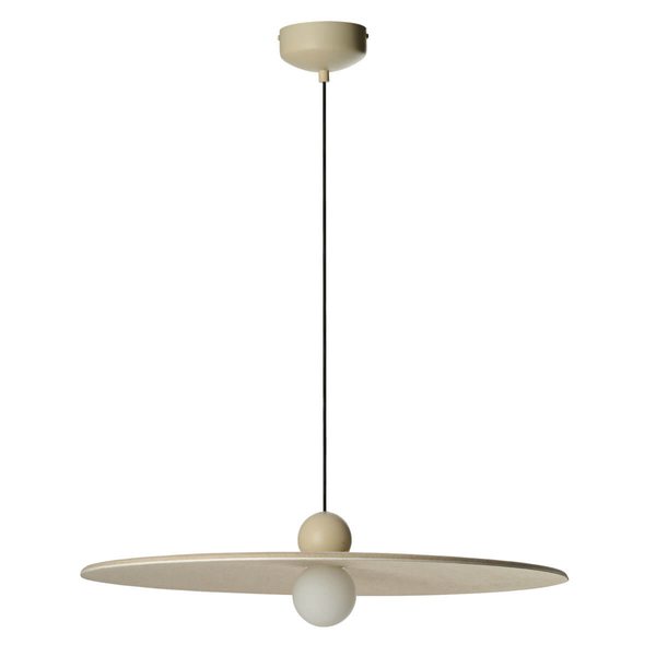 Filcowa lampa wisząca FREYA AZ5907 Azzardo LED 7W 3000K okrąg kula beżowy