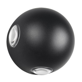 Kinkiet ogrodowy Avisio 246760432 Trio LED 2W 3000K IP54 kula czarna