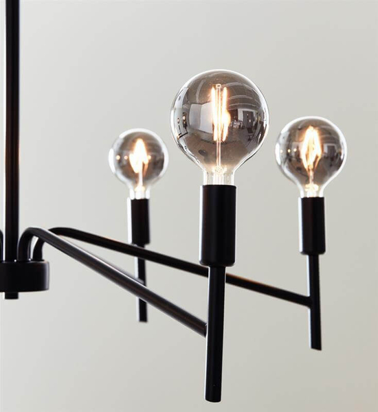 Industrialna lampa wisząca Monarch metalowa nad stół czarna