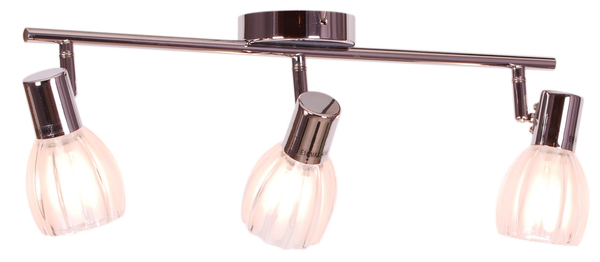 Lampa sufitowa Embo K-8001/3 listwa z reflektorkami chrom