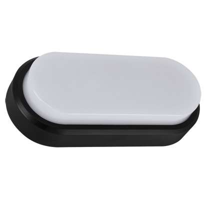 Sufitowa LAMPA plafon ARON 03798 Ideus owalna OPRAWA hermetyczna LED 12W 4000K zewnętrzna IP65 czarna