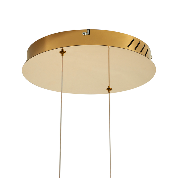 Nowoczesna lampa wisząca Circle DN924-80+80 gold Step LED 112W 3000K złota
