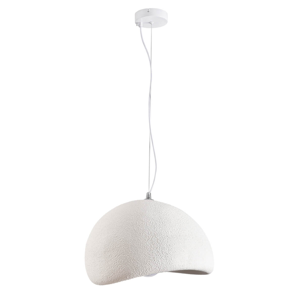 Regulowana lampa do salonu Stone DN426-600 wiszący kamień metalowy biały outlet