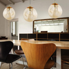 Modernistyczna lampa wisząca Sol 4261 TK Lighting szklana bursztynowa