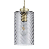 LAMPA wisząca SHEILA 5228 Rabalux szklana OPRAWA zwis tuba przydymiona złota