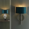 Kinkiet dekoracyjny L&-195222 Light& abażurowy morski srebrny