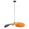 Lampa wisząca LEAF miedziana czarna 1xE27 kompozyt do salonu 41919