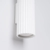 Podłużna lampa ścienna KARBON SL.1539 ryflowana tuba biała