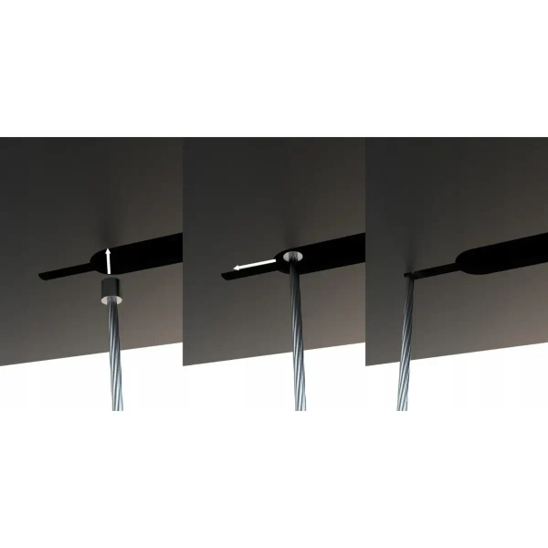 Lampa wisząca belka CGOFFICELINE120 LED 36W 4000K do biura metalowa czarna