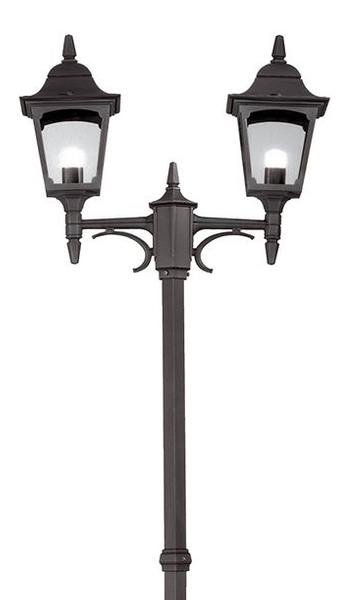 Lampa do ogrodu podwójna Chapel CP8-BLACK Elstead maszt czarna