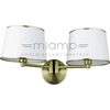 Kinkiet LAMPA ścienna IBIS 22-00890 Candellux metalowa OPRAWA abażurowa klasyczna biała