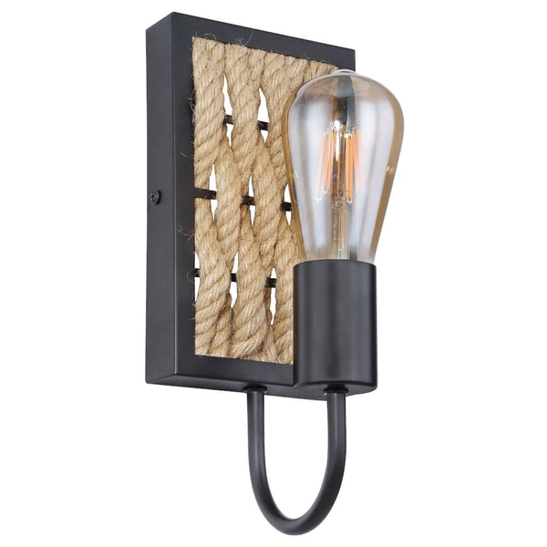 Marynistyczna LAMPA ścienna HALIA 15679W Globo kinkiet do sypialni beżowy