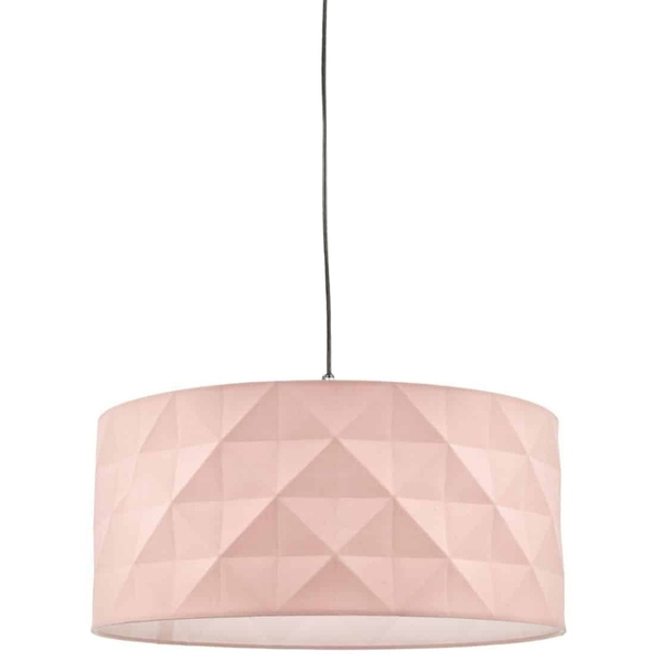 Zwisowa lampa SP6522+AIS6503 Dar Lighting z abażurem czarna różowa