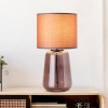 Szklana lampa stołowa Hydra 94546/08 do salonu fioletowa przezroczysta