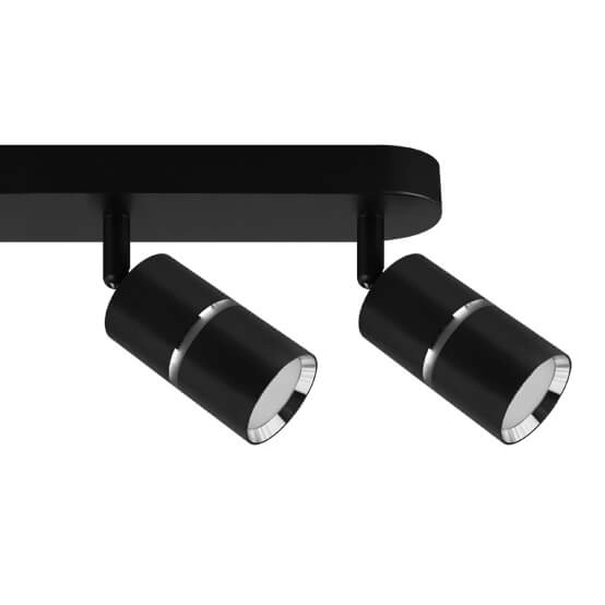 Sufitowa lampa do salonu DIOR SPT 4266 Ideus spoty metal chrom czarna