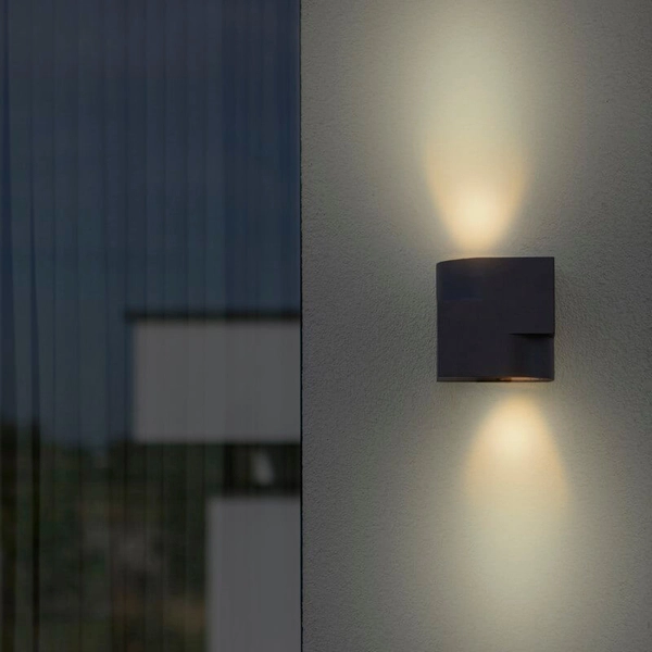 Kinkiet elewacyjny MARBO 5288001118 Lutec IP44 góra-dół zewnętrzny szary