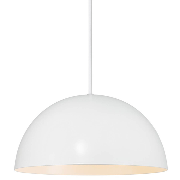Kopułowa lampa wisząca nad stół Ellen 48563001 do jadalni biały