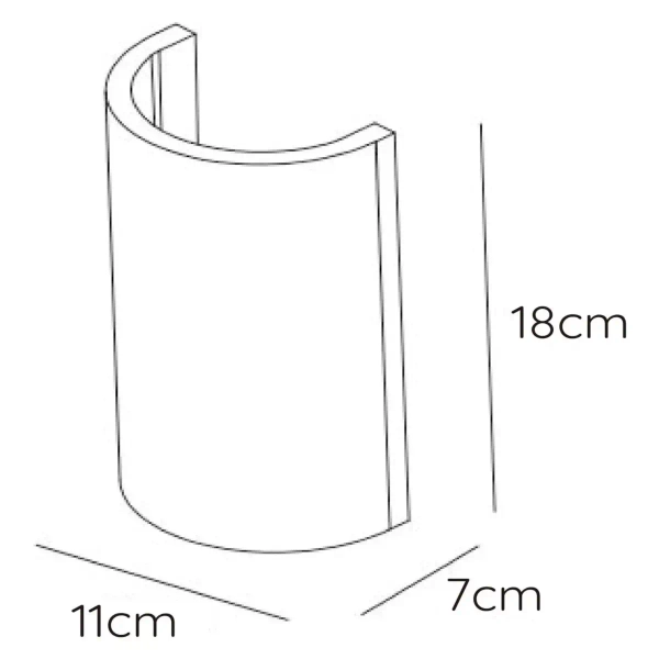 Ścienna lampa podłużna Gipsy 35200/18/31 Lucide gipsowa biała