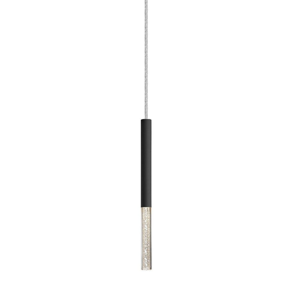 Lampa wisząca One P0461-01E-P7P7 LED 5W 3000K tuba czarny przezroczysty