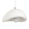 Zwisowa lampa jadalniana Stone DN426-300 kamień metalowa biała
