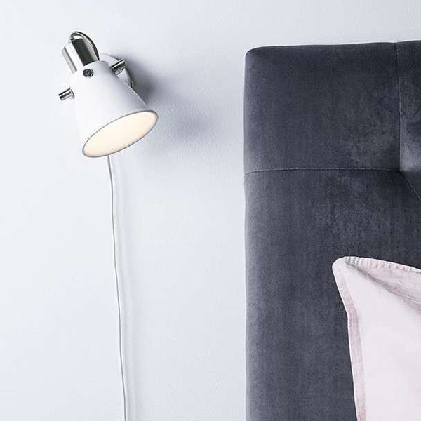 Industrialna LAMPA ścienna ALTON 107857 Markslojd metalowa OPRAWA regulowany kinkiet reflektorek biały