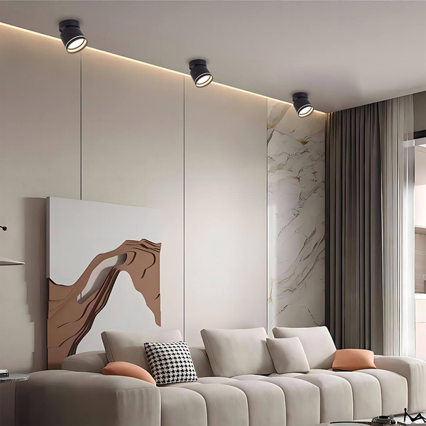 Lampa sufitowa z regulacją Kendal LP-6331/1SM R1 BK movable Light Prestige czarna