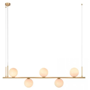 Molekułowa lampa wisząca 1998 okrągła szklane kule złoty