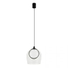 Pierścieniowa wisząca lampa 23080 LED 6W 3000K przezroczysta czarna