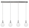 Wisząca lampa loftowa Maldus do jadalni balls chrom biała