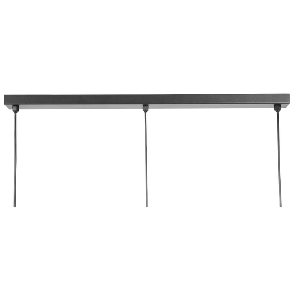 Lampa wisząca na listwie Brus K-5253 Kaja potrójna metalowa czarna