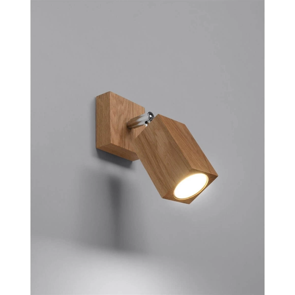 Drewniany kinkiet regulowany SL.1035 sypialniany do czytania