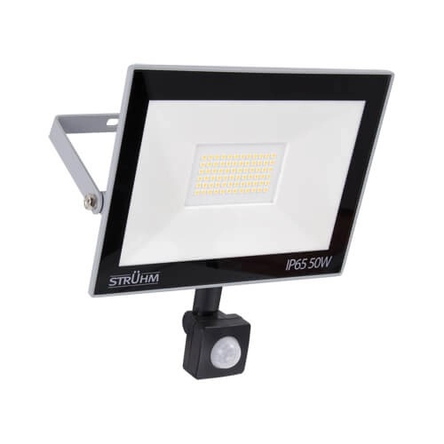 Elewacyjna LAMPA ścienna KROMA LED 50W 4500K 03607 Ideus reflektorowa OPRAWA zewnętrzna z czujnikiem ruchu outdoor IP44 szara