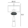 Stołowa lampka Cartagena T02004AU Cosmolight marmur złoty biały szary