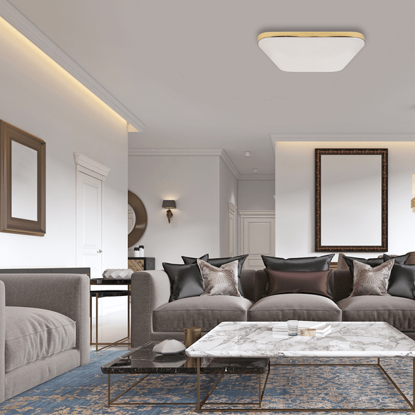 Lampa sufitowa Nemo EK7792 do łazienki LED 17W 4000K złoty