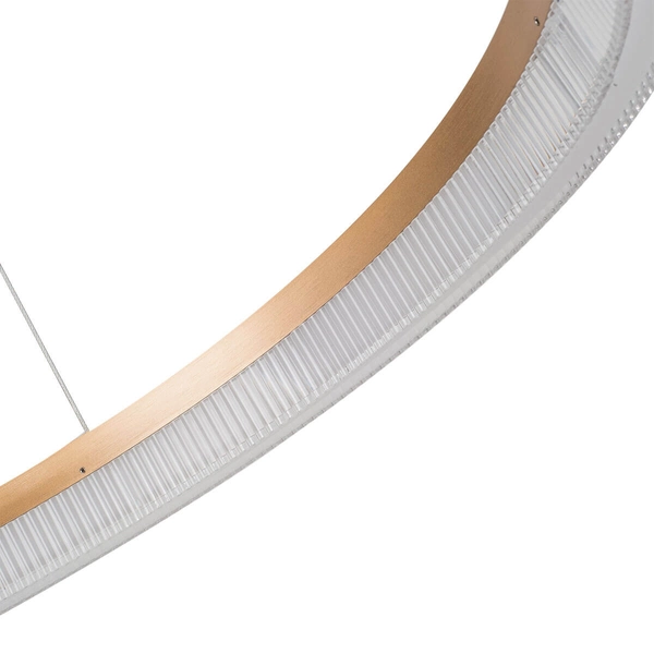 Lampa wisząca ring Midway LP-033/1P L GD Cristal Triangle LED 50W złota