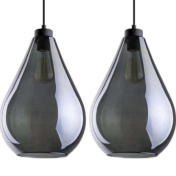 Potrójna lampa wisząca FUENTE 2792 TK Lighting na listwie grafitowa